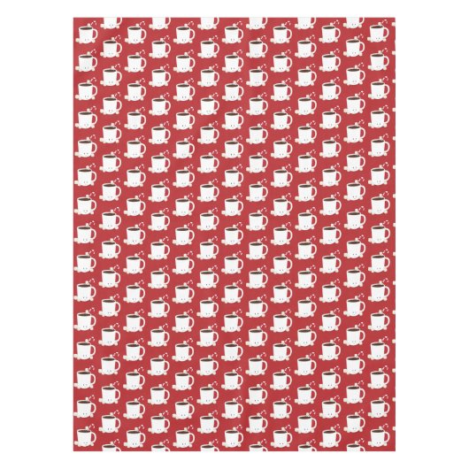 Nappe Noël chaud Motif rouge (Devant)