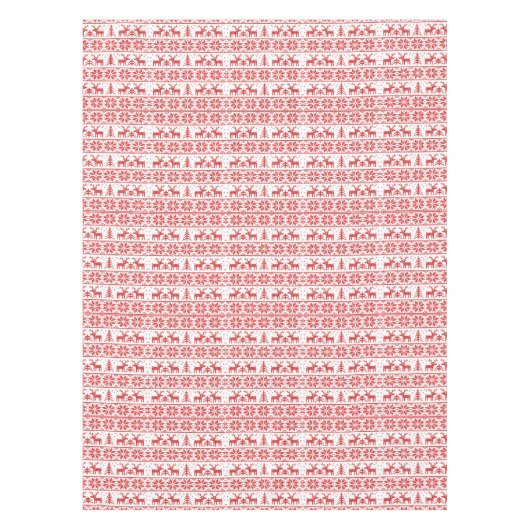 Nappe Noël classique de renne. motif (Devant)