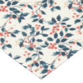 Nappe Noël classique Green et Red Holly et Berries (Angle)