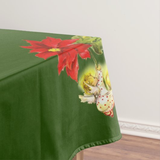 Nappe Noël Danser Bébé Angels sur Vert (In Situ)