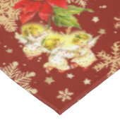 Nappe Noël Danser Bébé Anges Rouge et Snowflakes (Angle)