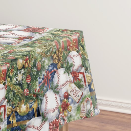 Nappe Noël de baseball thème pour le joueur (In Situ)