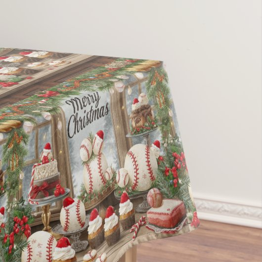 Nappe Noël de baseball thème pour le joueur (In Situ)