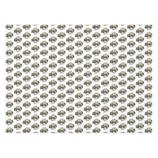 Nappe Noël de Cactus scintillant (Devant (Horizontal))