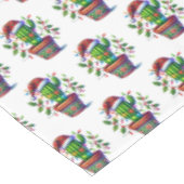 Nappe Noël de Cactus scintillant (Angle)