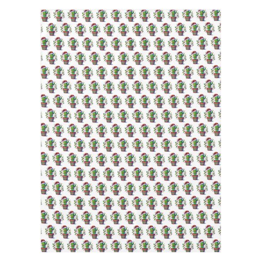 Nappe Noël de Cactus scintillant (Devant)