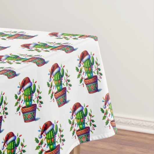Nappe Noël de Cactus scintillant (In Situ)
