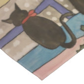 Nappe Noël de chat noir (Angle)