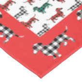Nappe Noël de l'aube de Dachshund Doxie (Angle)