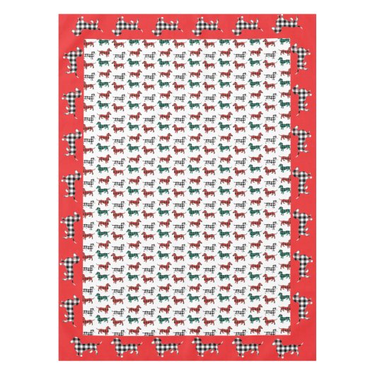 Nappe Noël de l'aube de Dachshund Doxie (Devant)