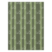 Nappe Noël des perles vertes et blanches (Devant)