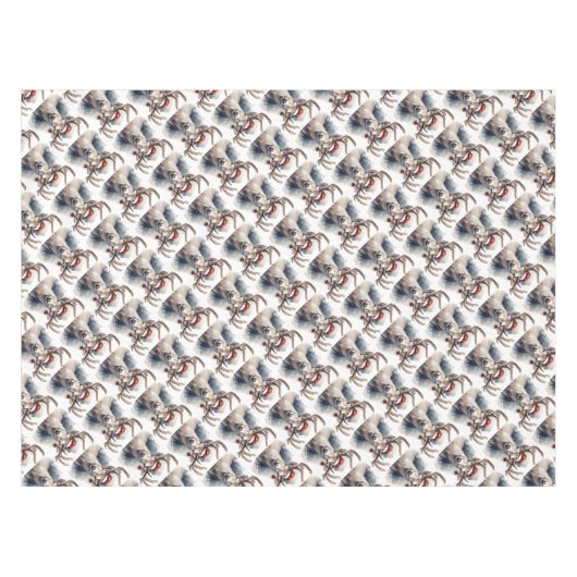 Nappe Noël des rennes rustiques (Devant (Horizontal))