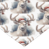 Nappe Noël des rennes rustiques (Angle)