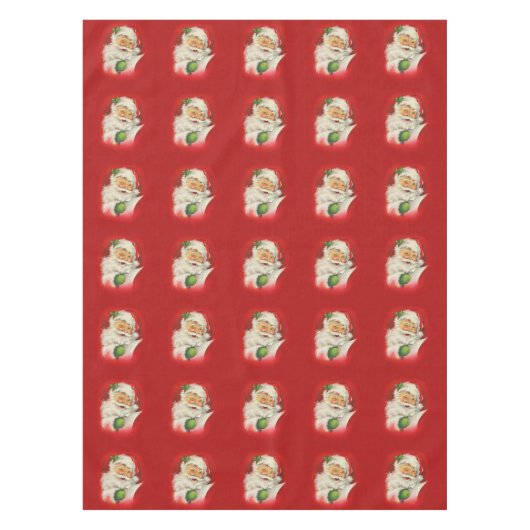 Nappe Noël du Père Noël vintage (Devant)