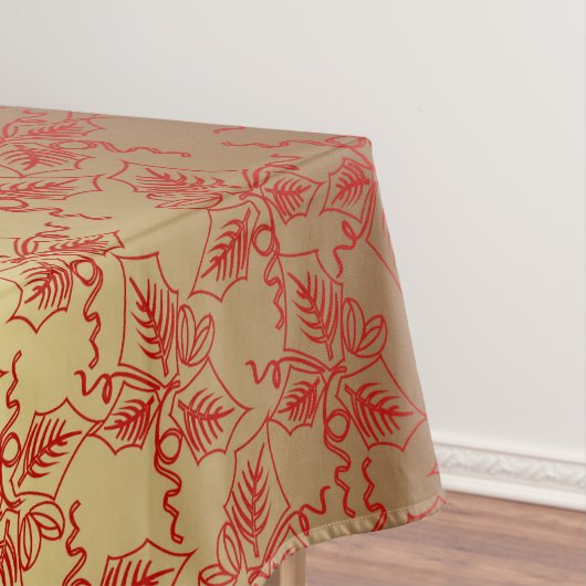 Nappe Noël en rouge et or (In Situ)