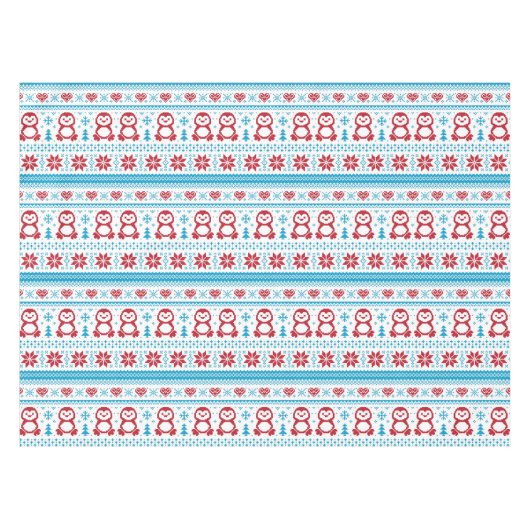 Nappe Noël et l'hiver ont tricoté le motif (Devant (Horizontal))