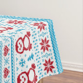 Nappe Noël et l'hiver ont tricoté le motif (In Situ)