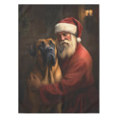 Nappe Noël festif Rhodesian Ridgeback Santa Claus (Devant)