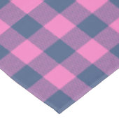 Nappe Noël Fête Buffalo Plaine Bleu rose Motif (Angle)