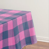 Nappe Noël Fête Buffalo Plaine Bleu rose Motif (In Situ)