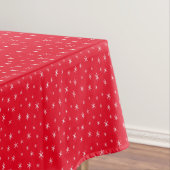 Nappe Noël Fête Rouge avec Flèches blanches (In Situ)
