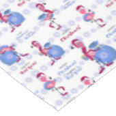 Nappe Noël flamant rose (Angle)