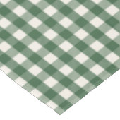 Nappe Noël Gingham Vert Pin (Angle)