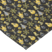 Nappe Noël Gold Père Noël Snowman Stocker Motif (Angle)