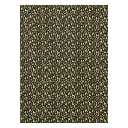 Nappe Noël Gold Père Noël Snowman Stocker Motif (Devant)