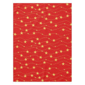 Nappe Noël Golden Stars Rouge Stylisme Vacances Tablec (Devant)
