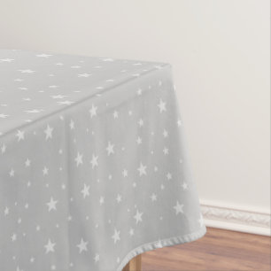 Nappe Noël gris étoile blanche