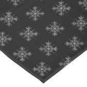 Nappe Noël hiver Black Snowflakes Festive de neige (Angle)
