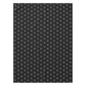 Nappe Noël hiver Black Snowflakes Festive de neige (Devant)