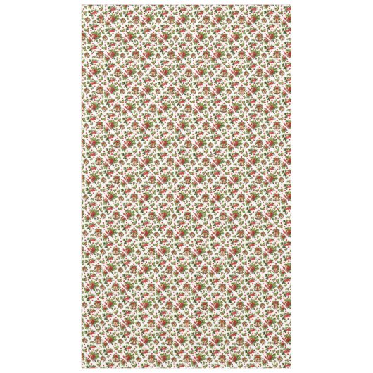 Nappe Noël Holly Feuilles, baies et cloches (Devant)