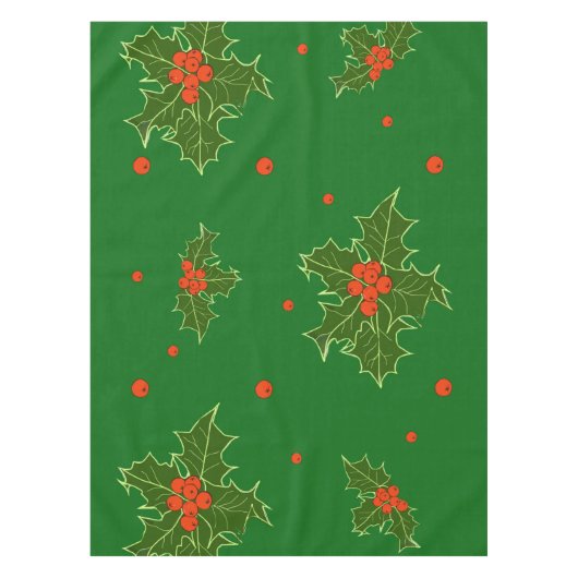 Nappe Noël Holly Red Berries (Devant)