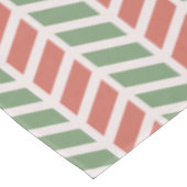 Nappe Noël moderne élégant rouge vert pastel (Angle)
