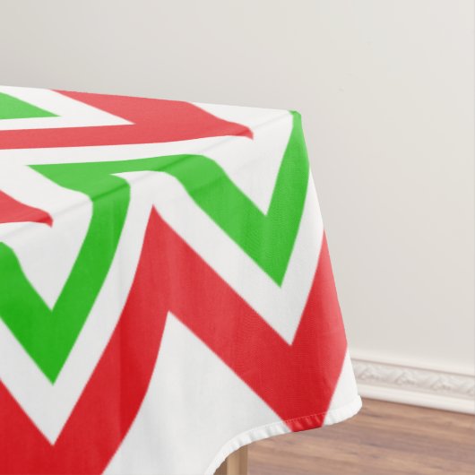 Nappe Noël Motif rouge et vert Chevron (In Situ)