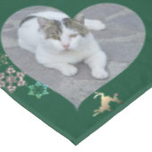 Nappe Noël Père Noël et Reindeer 2 Photos Écharpe (Angle)