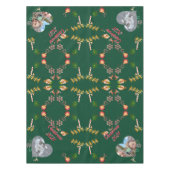 Nappe Noël Père Noël et Reindeer 2 Photos Écharpe (Devant)