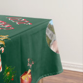 Nappe Noël Père Noël et Reindeer 2 Photos Écharpe (In Situ)