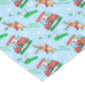 Nappe Noël Père Noël Golf avec Motif de rennes (Angle)