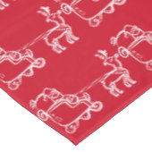 Nappe Noël Père Noël Sleigh Reindeer Festif hiver (Angle)