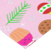 Nappe noël pizza chick oiseau avocado rose (Angle)