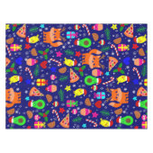 Nappe noël pizza chick oiseau avocat bleu (Devant (Horizontal))