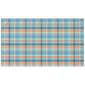 Nappe Noël Plaid Check bleu beige blanc motif (Devant (Horizontal))