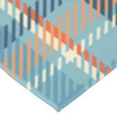 Nappe Noël Plaid Check bleu beige blanc motif (Angle)