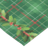 Nappe Noël Plaid vert avec rouge (Angle)