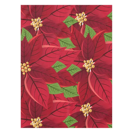 Nappe Noël Poinsettia (Devant)
