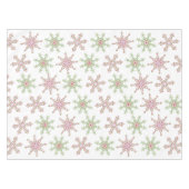 Nappe Noël Red Green Festive Motif de flocon de neige (Devant (Horizontal))