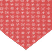 Nappe Noël Rouge Blanc Élégant Vacances (Angle)